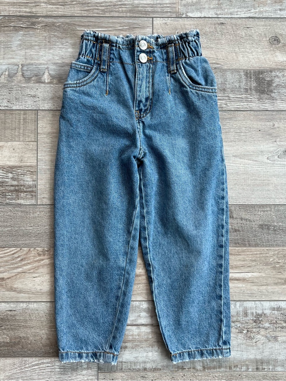 Zara Girls Paperbag Jeans Size 6